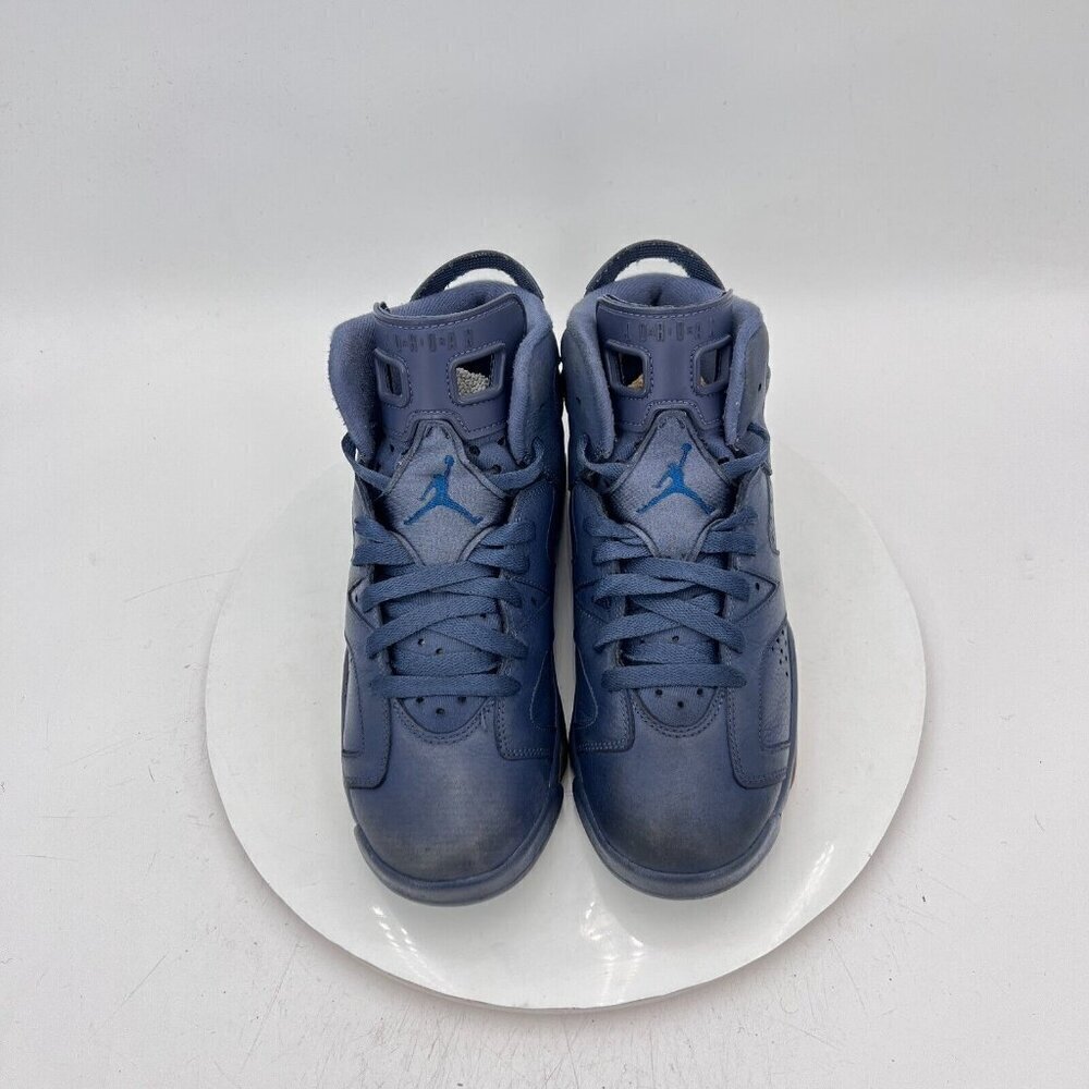 Nike Air Jordan 6 Youth Size 7Y Women 8.5 384665-400 Diffused Blue Training Shoe - Picture 3 of 11